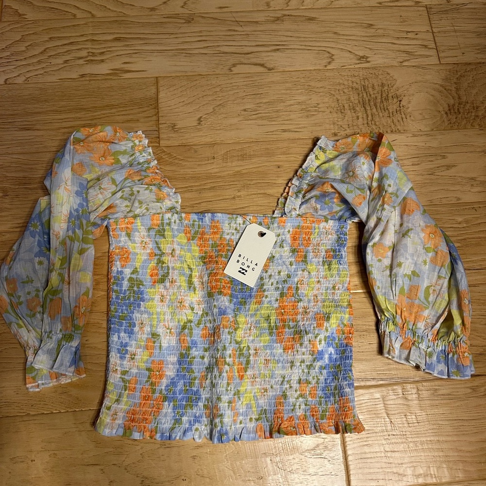 Billabong Multicolor Smocked Top
